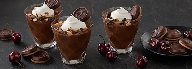 Chocolate Cherry Pudding Parfaits