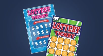 Lottery tickets imagery