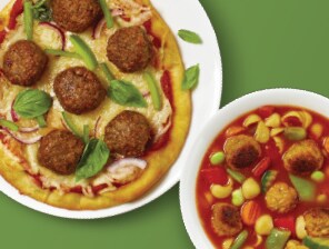 Variety of meatball meals