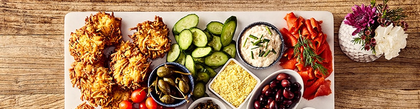 Latke Charcuterie Board