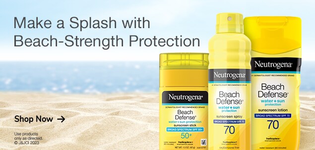 Make a splash with beach-strength protection