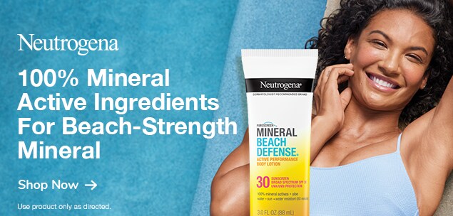 Shop 100% mineral active ingredient won’t leave white residue behind