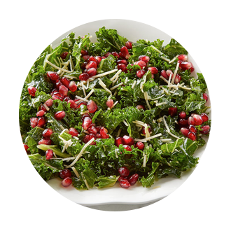 Kale Salad with Pomegranate Seeds