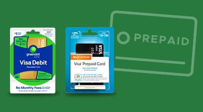 Example of prepaid card offerings at Jay C Food Stores including but not limited to Visa debit and Visa Prepaid cards.